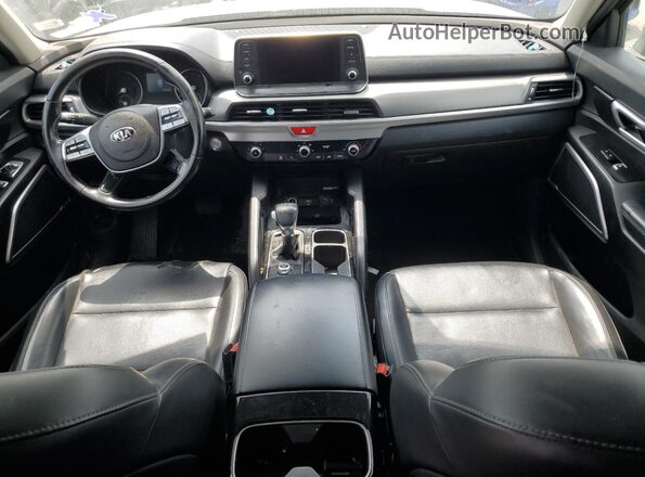 5XYP24HC5MG133044 2021 KIA TELLURIDE Gray წინა პანელის ხედი