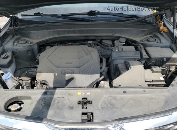 5XYP24HC5MG133044 2021 KIA TELLURIDE Gray ძრავის განყოფილების ხედი
