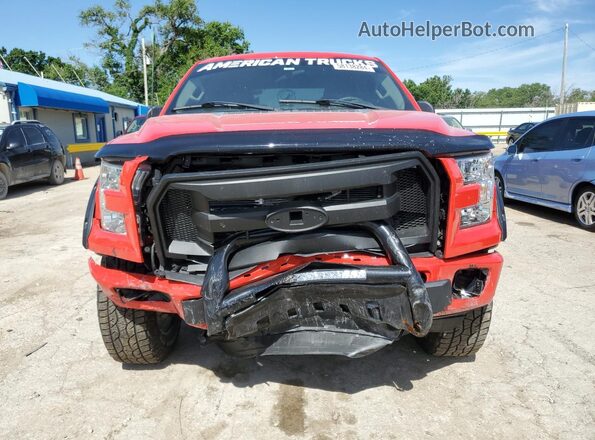 1FTEW1EP6GKF89411 2016 FORD F150 Red Սարքավորումների վահանակի տեսք