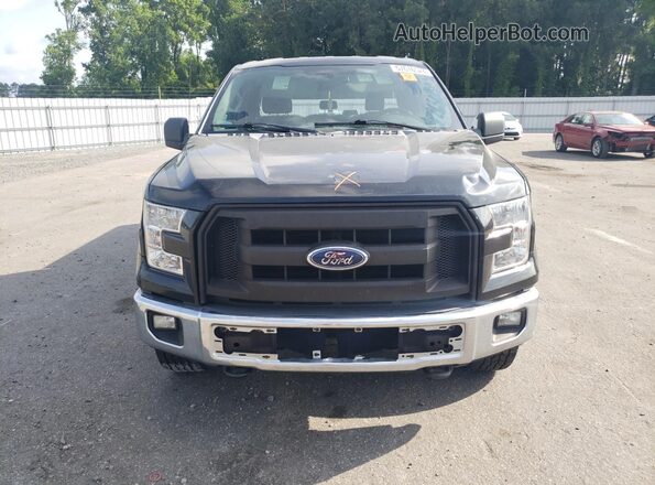 1FTEX1E80GFB22466 2016 FORD F150 Black წინა ხედი