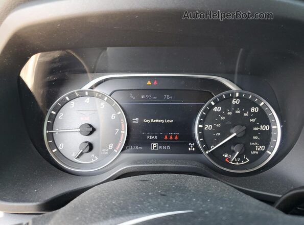 1N6AA1EC2MN526307 2021 NISSAN TITAN Black Widok zestawu wskaźników