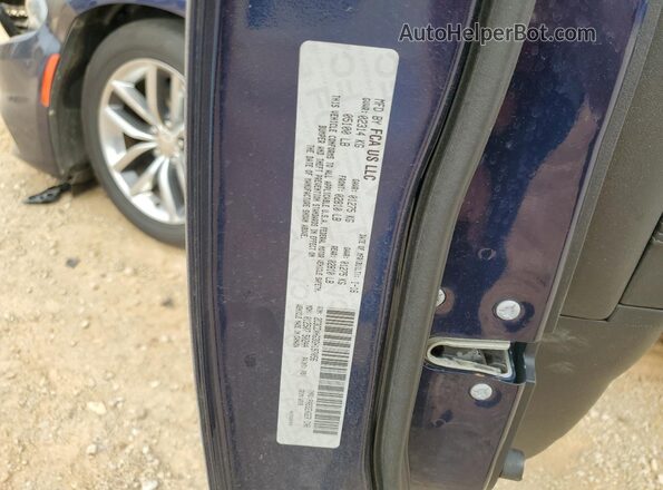 2C3CDXHG3GH197056 2016 DODGE CHARGER Blue VIN კოდის სტიკერის ხედი