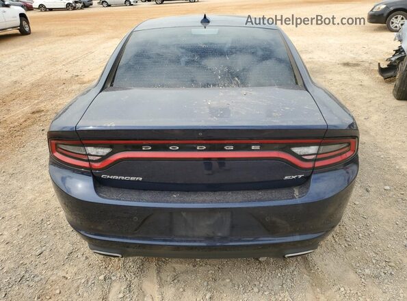 2C3CDXHG3GH197056 2016 DODGE CHARGER Blue უკანა ხედი