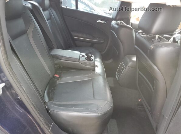 2C3CDXHG3GH197056 2016 DODGE CHARGER Blue უკანა სავარძლების ხედი