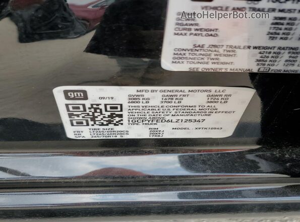 3GCPYFED8MG113797 2021 CHEVROLET SILVERADO Black Widok komory silnika