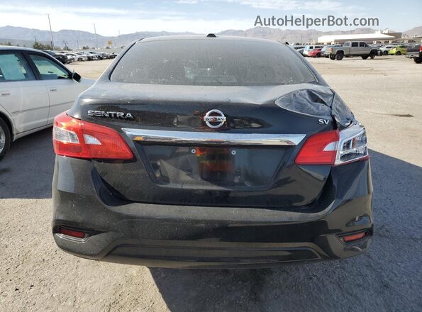 3N1AB7AP0JY225483 2018 NISSAN SENTRA Black Widok z tyłu