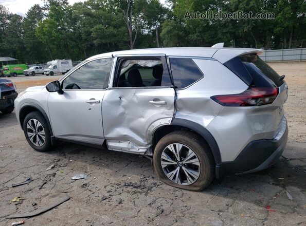 5N1AT3BA8MC737949 2021 NISSAN ROGUE Серебряный Задняя левая четверть