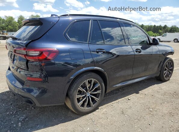 5UXCR6C07N9J93993 2022 BMW X5 Blue Rear view