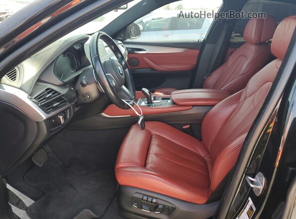 5UXKU6C52KLP60647 2019 BMW X6 Black Вид салону спереду
