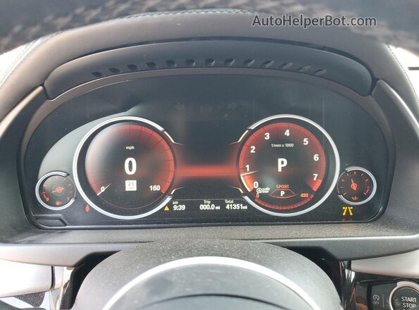 5UXKU6C52KLP60647 2019 BMW X6 Black Вид щитка приладів