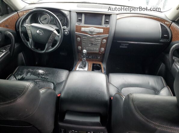 JN8AY2NE6H9704034 2017 NISSAN ARMADA White წინა პანელის ხედი
