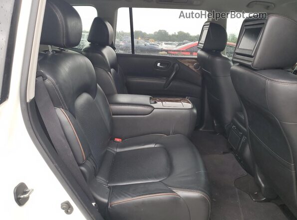 JN8AY2NE6H9704034 2017 NISSAN ARMADA White უკანა სალონის ხედი