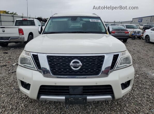 JN8AY2NE6H9704034 2017 NISSAN ARMADA White წინა ხედი