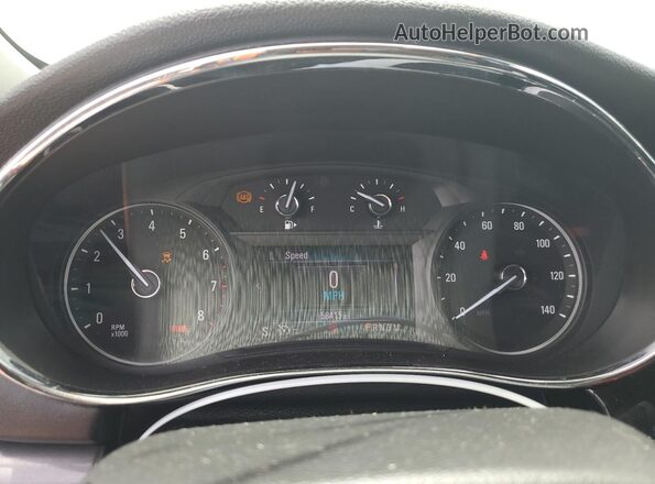 KL4CJESB8KB754349 2019 BUICK ENCORE Burgundy Widok zestawu wskaźników