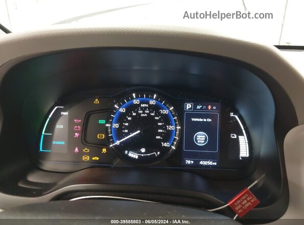 KMHC65LC4HU030780 2017 HYUNDAI IONIQ HYBRID Серебряный Вид задних сидений