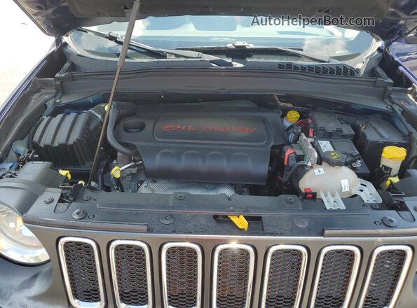 ZACCJBBB2HPF96352 2017 JEEP RENEGADE Синий Вид задней части салона