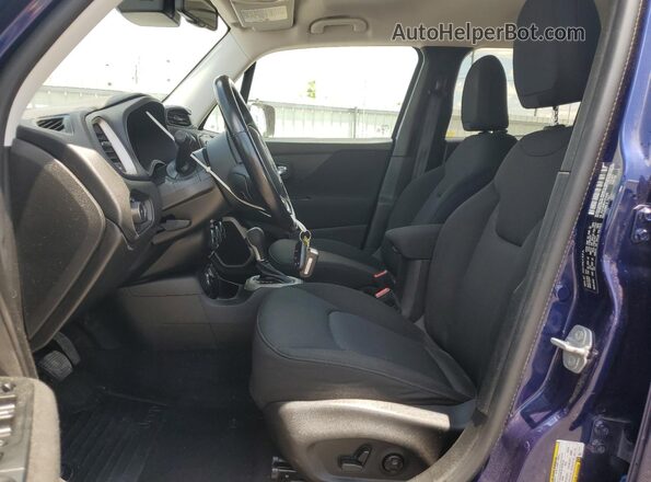 ZACCJBBB2HPF96352 2017 JEEP RENEGADE Синий Вид салона спереди