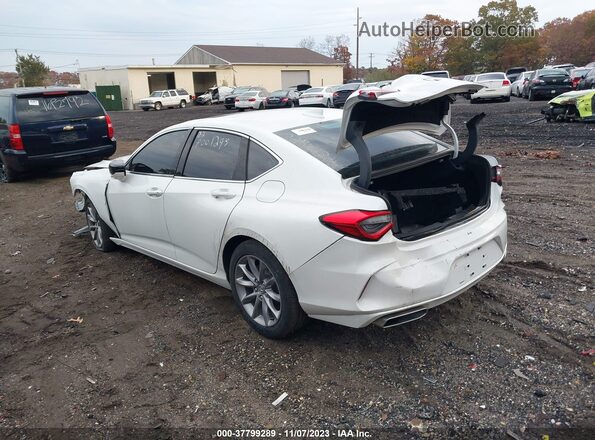 19UUB5F39MA000896 2021 ACURA TLX White Trasero izquierdo