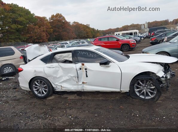 19UUB5F39MA000896 2021 ACURA TLX White Vista del cuadro de instrumentos