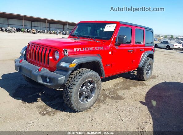 1C4HJXDN5MW775363 2021 JEEP WRANGLER UNLIMITED Красный Передняя левая четверть