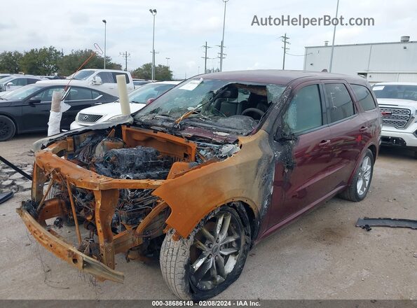 1C4SDHCT8MC659739 2021 DODGE DURANGO Красный Передняя левая четверть