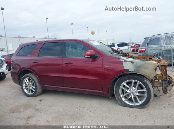 1C4SDHCT8MC659739 2021 DODGE DURANGO Красный Вид щитка приборов