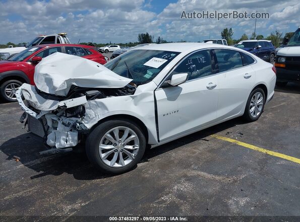 1G1ZD5ST1MF059781 2021 CHEVROLET MALIBU Белый Передняя левая четверть