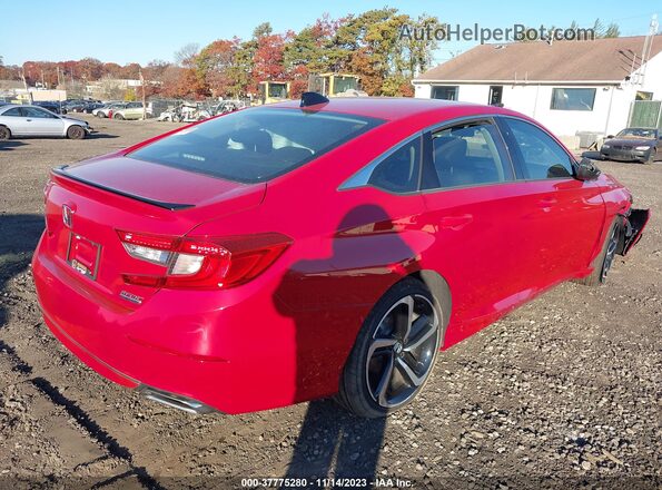 1HGCV1F4XMA003049 2021 HONDA ACCORD Red Trasero derecho