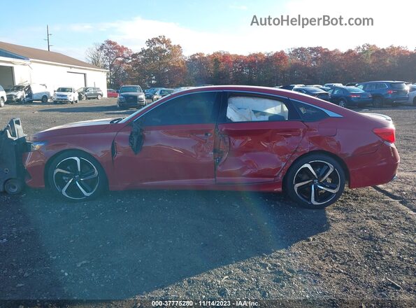 1HGCV1F4XMA003049 2021 HONDA ACCORD Red Vista interior de 360 grados
