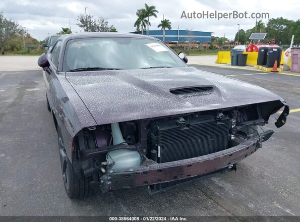 2C3CDZBT7NH233989 2022 DODGE CHALLENGER Purple Widok z przodu