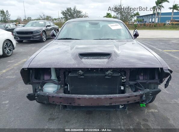 2C3CDZBT7NH233989 2022 DODGE CHALLENGER Purple Widok wnętrza z tyłu