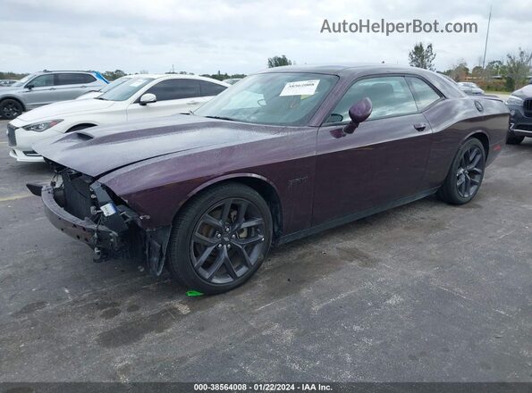 2C3CDZBT7NH233989 2022 DODGE CHALLENGER Purple Przód lewy
