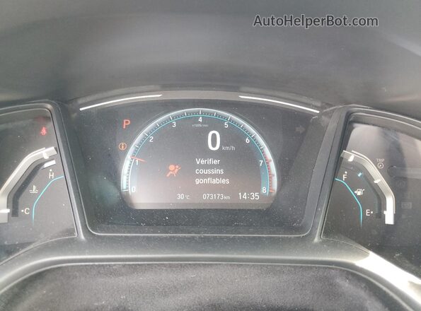 2HGFC2F58LH029618 2020 HONDA CIVIC Charcoal Widok zestawu wskaźników