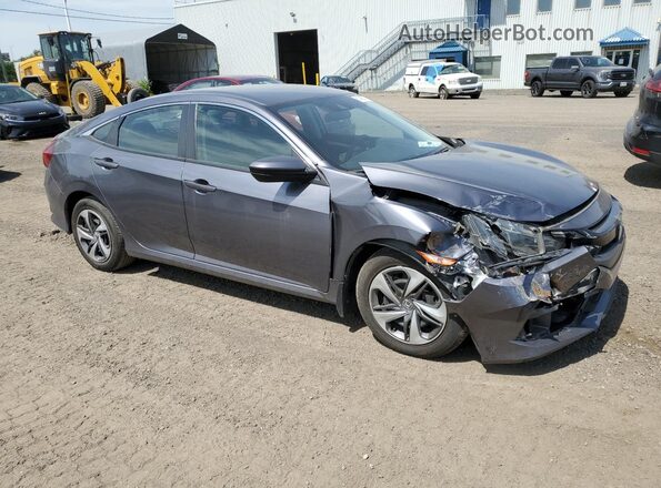 2HGFC2F58LH029618 2020 HONDA CIVIC Charcoal Przód prawy