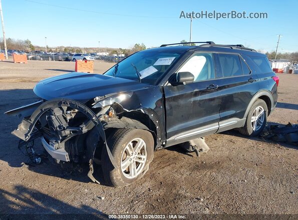 1FMSK7DH0MGA56430 2021 FORD FORD EXPLORER Black Առջևի ձախ երեք քառորդ տեսարան
