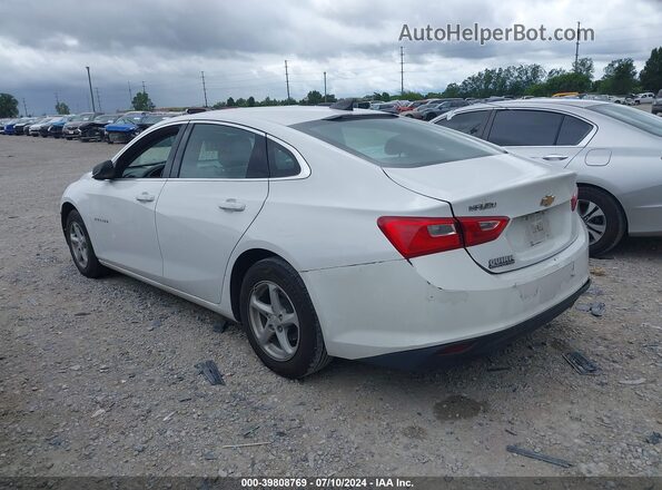 1G1ZB5ST1JF290228 2018 CHEVROLET MALIBU White Tył lewy