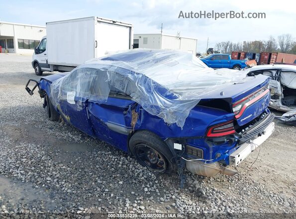 2C3CDXAT3JH169644 2018 DODGE CHARGER Blue უკანა მარცხენა