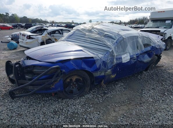 2C3CDXAT3JH169644 2018 DODGE CHARGER Blue წინა მარცხენა ხედი სამი მეოთხედიდან