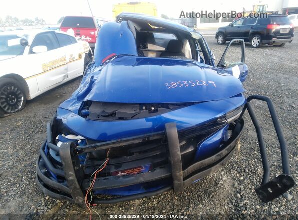 2C3CDXAT3JH169644 2018 DODGE CHARGER Blue წინა პანელის ხედი
