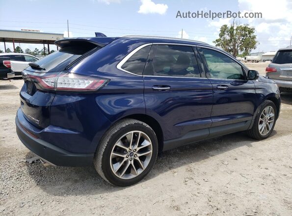 2FMPK4K85GBC16532 2016 FORD EDGE Blue Tył prawy