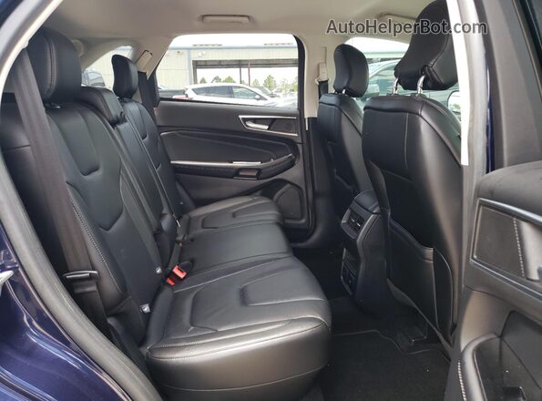 2FMPK4K85GBC16532 2016 FORD EDGE Blue Widok wnętrza z tyłu