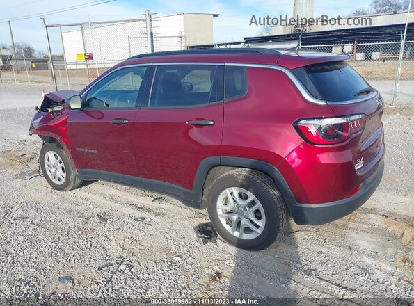 3C4NJCAB2MT535229 2021 JEEP COMPASS Burgundy უკანა მარცხენა