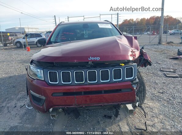 3C4NJCAB2MT535229 2021 JEEP COMPASS Burgundy უკანა სალონის ხედი