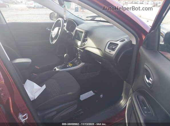 3C4NJCAB2MT535229 2021 JEEP COMPASS Burgundy წინა სალონის ხედი