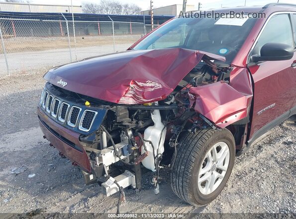 3C4NJCAB2MT535229 2021 JEEP COMPASS Burgundy წინა ხედი