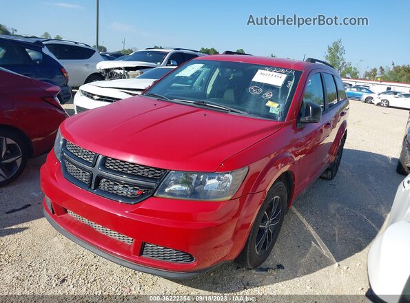 3C4PDCAB9JT352843 2018 DODGE JOURNEY Красный Передняя левая четверть