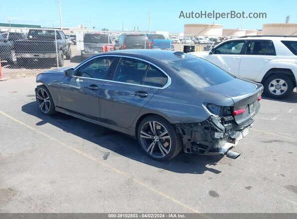 3MW5P7J03M8B58527 2021 BMW 3 SERIES Gray Trasero izquierdo