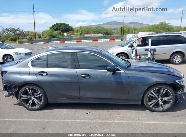 3MW5P7J03M8B58527 2021 BMW 3 SERIES Gray Vista interior de 360 grados