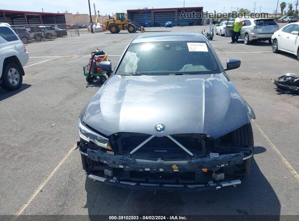 3MW5P7J03M8B58527 2021 BMW 3 SERIES Gray Vista interior trasera