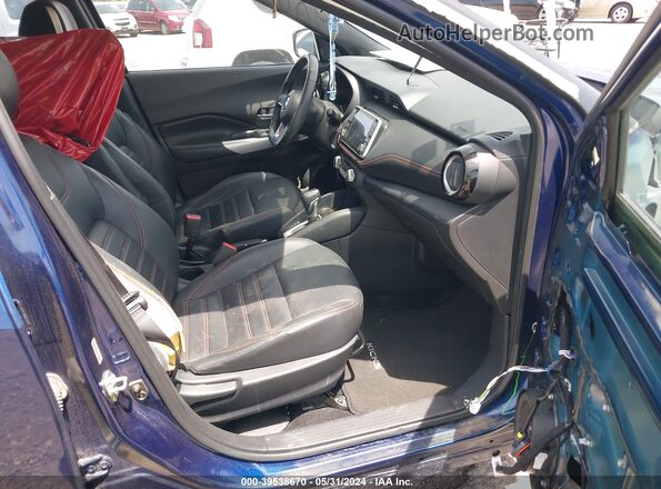 3N1CP5CU5KL562019 2019 NISSAN KICKS Blue Widok wnętrza z przodu